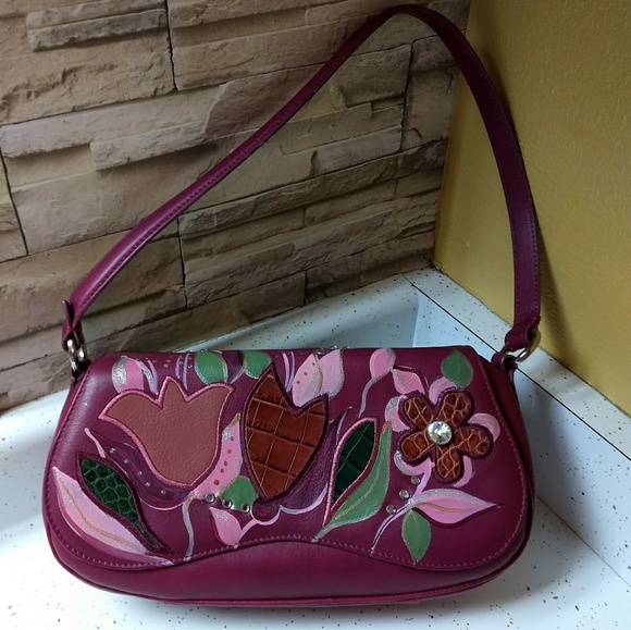 Gianfranco Handbags - Rare Gianfranco 100%  italian leather bag purse